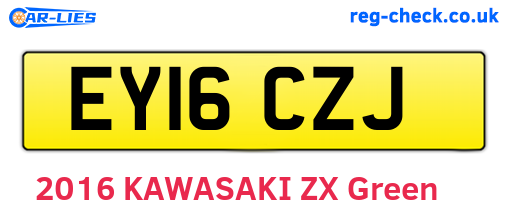 EY16CZJ are the vehicle registration plates.