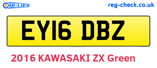 EY16DBZ are the vehicle registration plates.