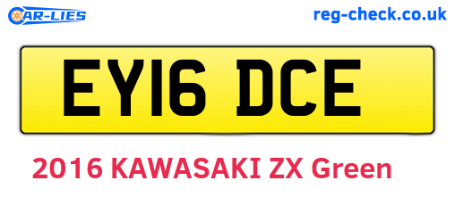 EY16DCE are the vehicle registration plates.