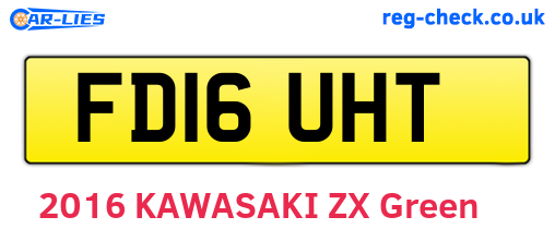 FD16UHT are the vehicle registration plates.