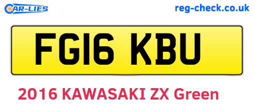 FG16KBU are the vehicle registration plates.