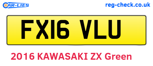 FX16VLU are the vehicle registration plates.