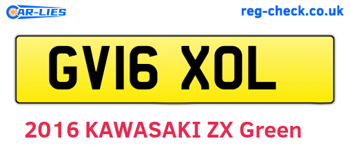 GV16XOL are the vehicle registration plates.