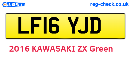 LF16YJD are the vehicle registration plates.