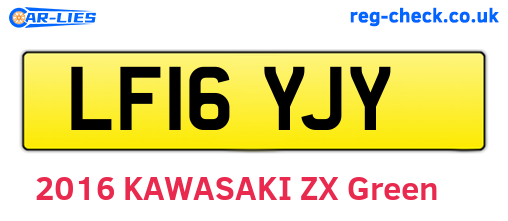 LF16YJY are the vehicle registration plates.
