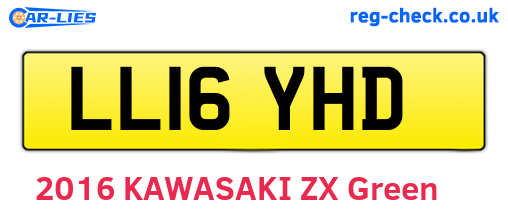 LL16YHD are the vehicle registration plates.