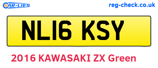 NL16KSY are the vehicle registration plates.