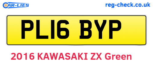 PL16BYP are the vehicle registration plates.