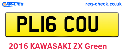 PL16COU are the vehicle registration plates.