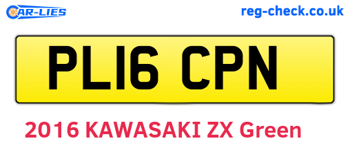 PL16CPN are the vehicle registration plates.