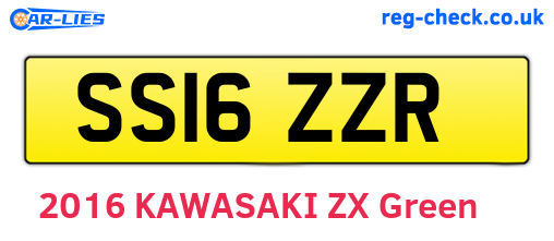 SS16ZZR are the vehicle registration plates.