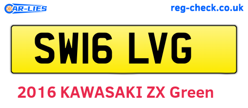 SW16LVG are the vehicle registration plates.