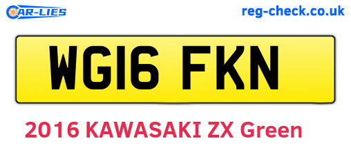 WG16FKN are the vehicle registration plates.