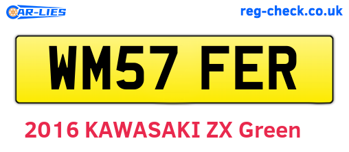 WM57FER are the vehicle registration plates.