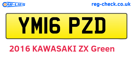 YM16PZD are the vehicle registration plates.