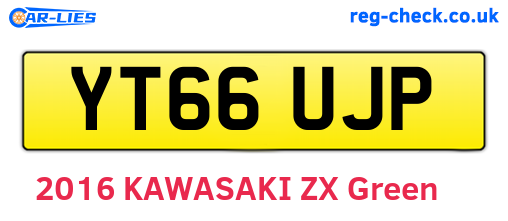 YT66UJP are the vehicle registration plates.
