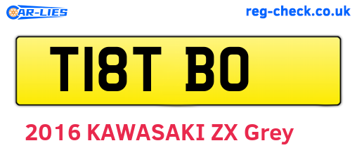 T18TBO are the vehicle registration plates.