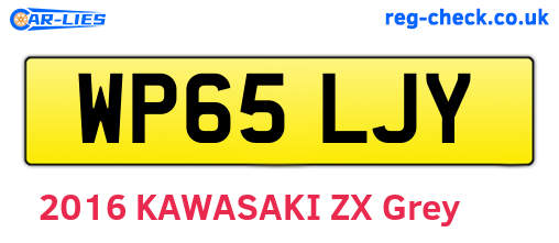 WP65LJY are the vehicle registration plates.