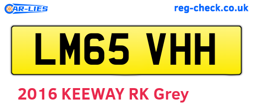 LM65VHH are the vehicle registration plates.