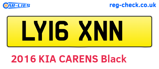 LY16XNN are the vehicle registration plates.