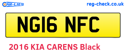 NG16NFC are the vehicle registration plates.