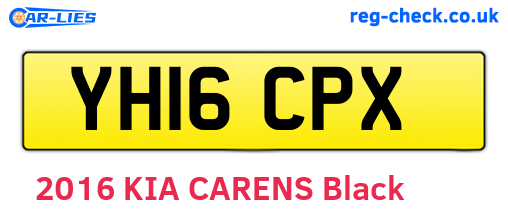 YH16CPX are the vehicle registration plates.