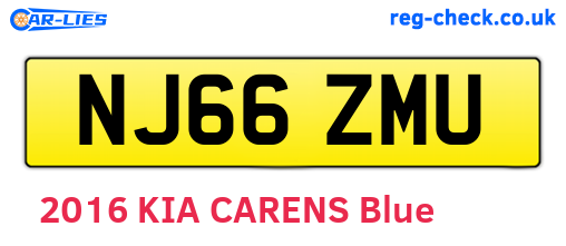 NJ66ZMU are the vehicle registration plates.