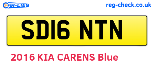 SD16NTN are the vehicle registration plates.