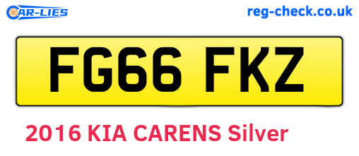 FG66FKZ are the vehicle registration plates.