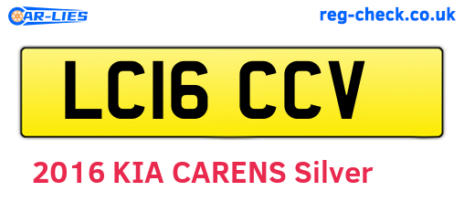 LC16CCV are the vehicle registration plates.