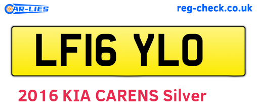 LF16YLO are the vehicle registration plates.