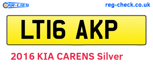 LT16AKP are the vehicle registration plates.