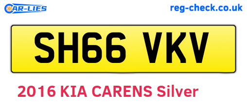 SH66VKV are the vehicle registration plates.