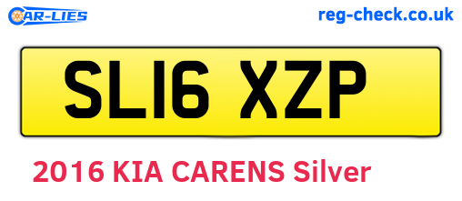 SL16XZP are the vehicle registration plates.