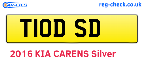 T10DSD are the vehicle registration plates.