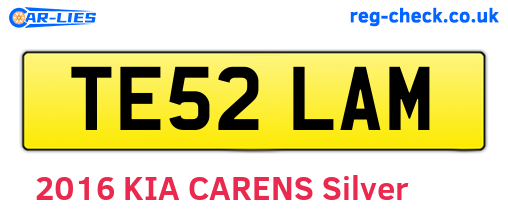 TE52LAM are the vehicle registration plates.