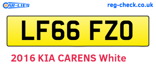 LF66FZO are the vehicle registration plates.