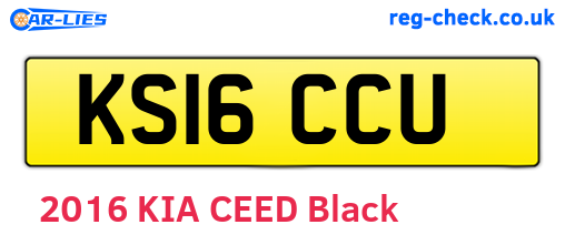 KS16CCU are the vehicle registration plates.