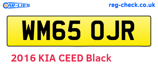 WM65OJR are the vehicle registration plates.