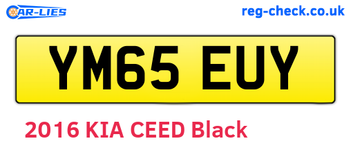 YM65EUY are the vehicle registration plates.
