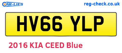HV66YLP are the vehicle registration plates.