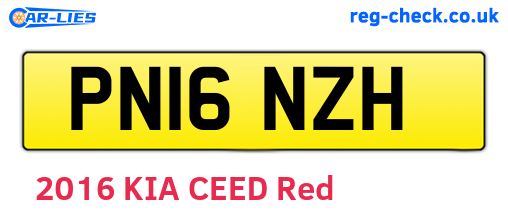 PN16NZH are the vehicle registration plates.