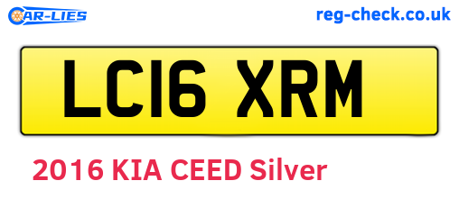 LC16XRM are the vehicle registration plates.