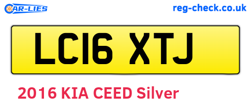 LC16XTJ are the vehicle registration plates.