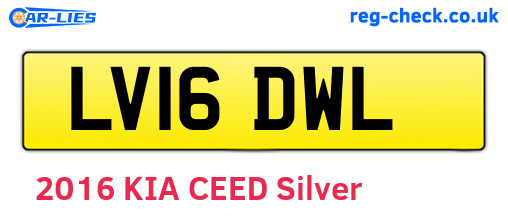 LV16DWL are the vehicle registration plates.