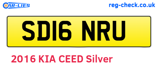 SD16NRU are the vehicle registration plates.