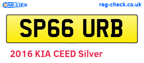 SP66URB are the vehicle registration plates.