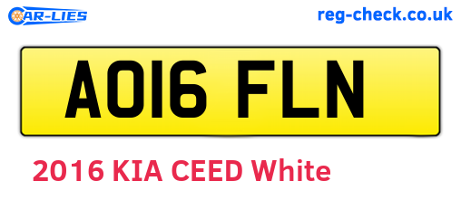 AO16FLN are the vehicle registration plates.