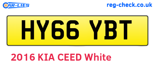 HY66YBT are the vehicle registration plates.