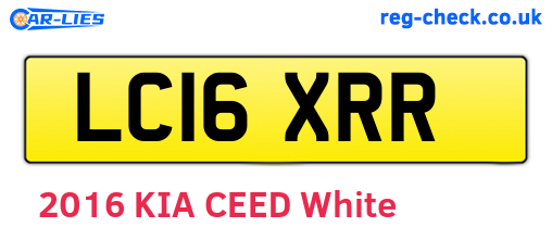 LC16XRR are the vehicle registration plates.